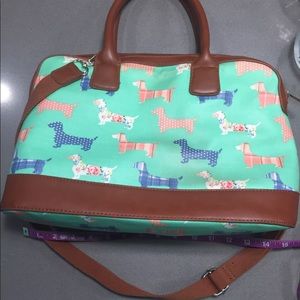 Kukubird dachshund print handbag 👜
